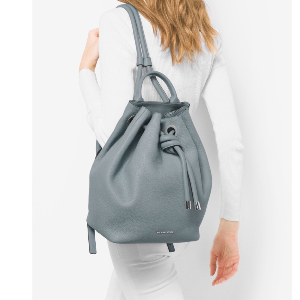 Michael Kors Blue Bucket Backpack